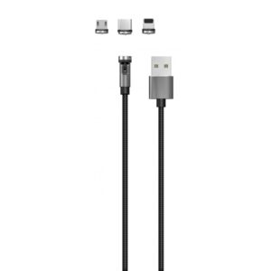 Durata Magnetic 3in1 USB Cable ( Type C, iOs, Micro ) DRU48