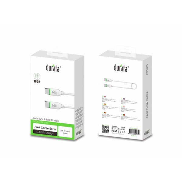 Durata Fast Cable Serie USB-C to USB-C DR2015 (2) Durata Fast Cable Serie USB-C to USB-C DR2015
